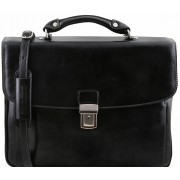 Кожаный портфель Tuscany Leather Alessandria TL141448 black