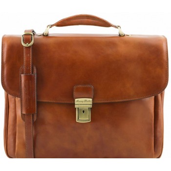 Кожаный портфель Tuscany Leather Alessandria TL141448 honey