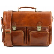 Кожаный портфель Tuscany Leather Ventimiglia TL141449 honey