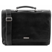 Кожаный портфель Tuscany Leather Mantova TL141450 black