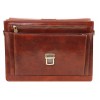 Кожаный портфель Tuscany Leather Volterra TL141544 dark brown