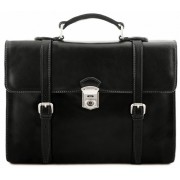 Кожаный портфель-рюкзак Tuscany Leather Viareggio TL141558 black