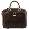 Кожаная сумка Tuscany Leather Pisa TL141660 dark brown