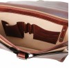 Кожаный портфель Tuscany Leather Assisi TL141825 dark brown