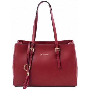 Женская кожаная сумка Tuscany Leather TL Bag TL142037 red