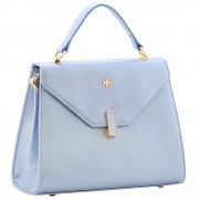 Женская кожаная сумка Narvin 9997 N.Polo Bright Blue
